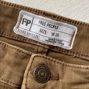 Free People size 26 Raw hem Jeans